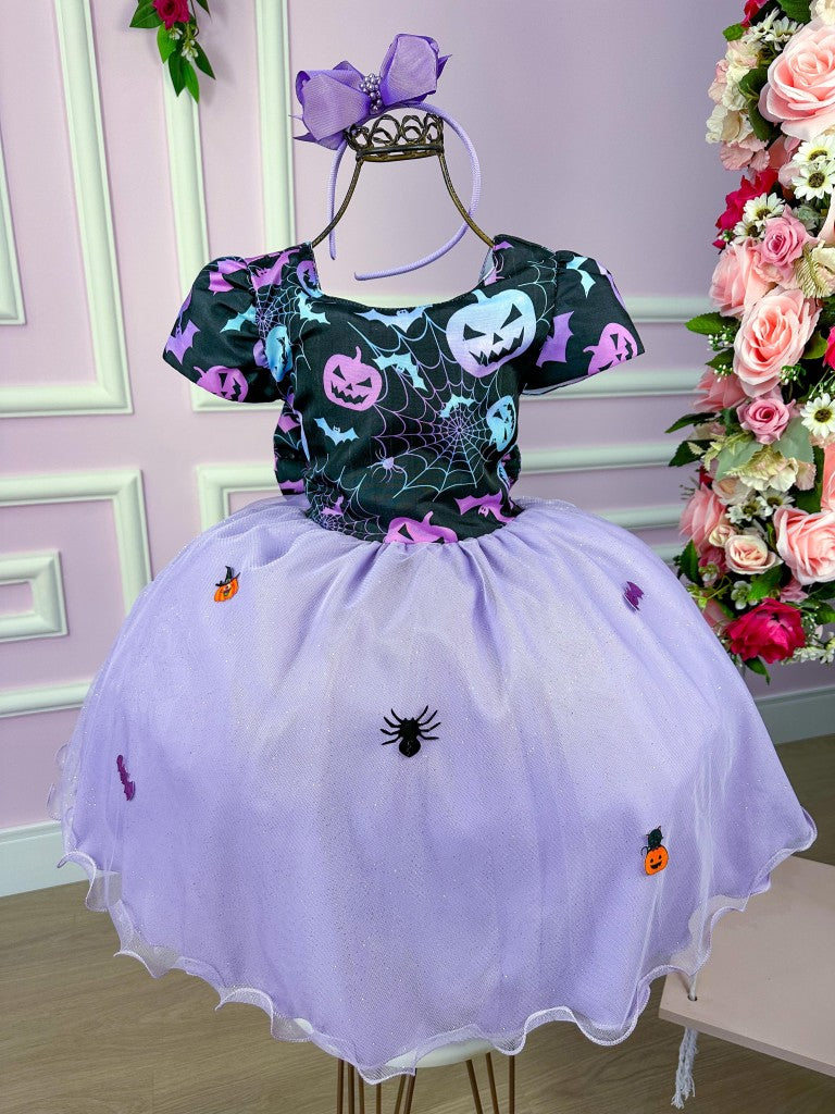 Vestido Fantasia Tematicos Kids Halloween Saia Lilas (VESTFTTMCKDSHLLWSALL)