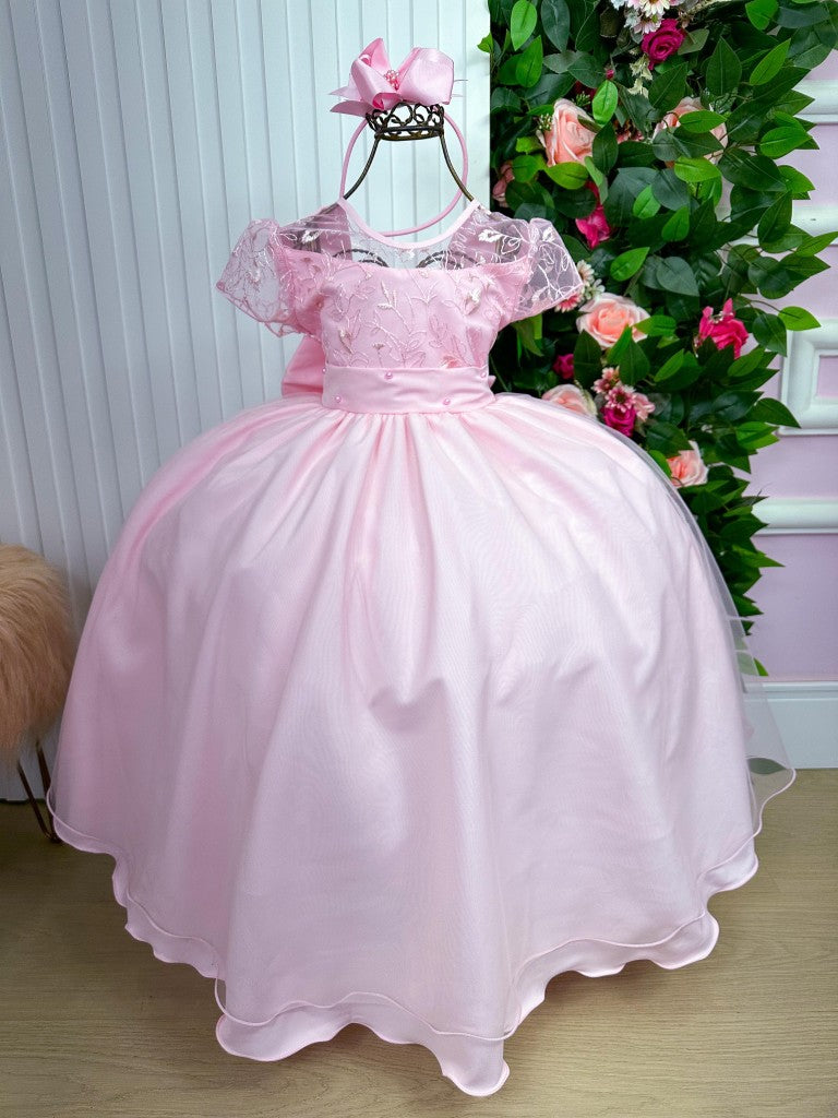 Vestido Giovanella/Giovanela Mariza Longo Rosa Bebe (VESTGINELLAMZARSBB)