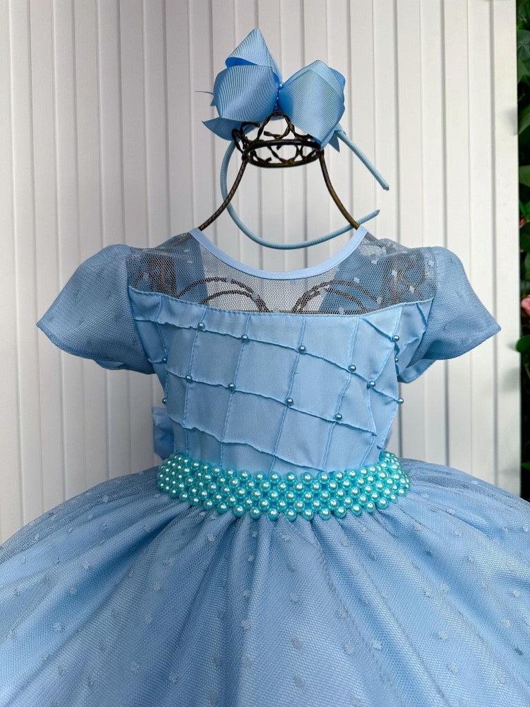 Vestido Giovanella/Giovanela Sonia Longo Azul Bebe (VESTGINELSNIAZLBB)
