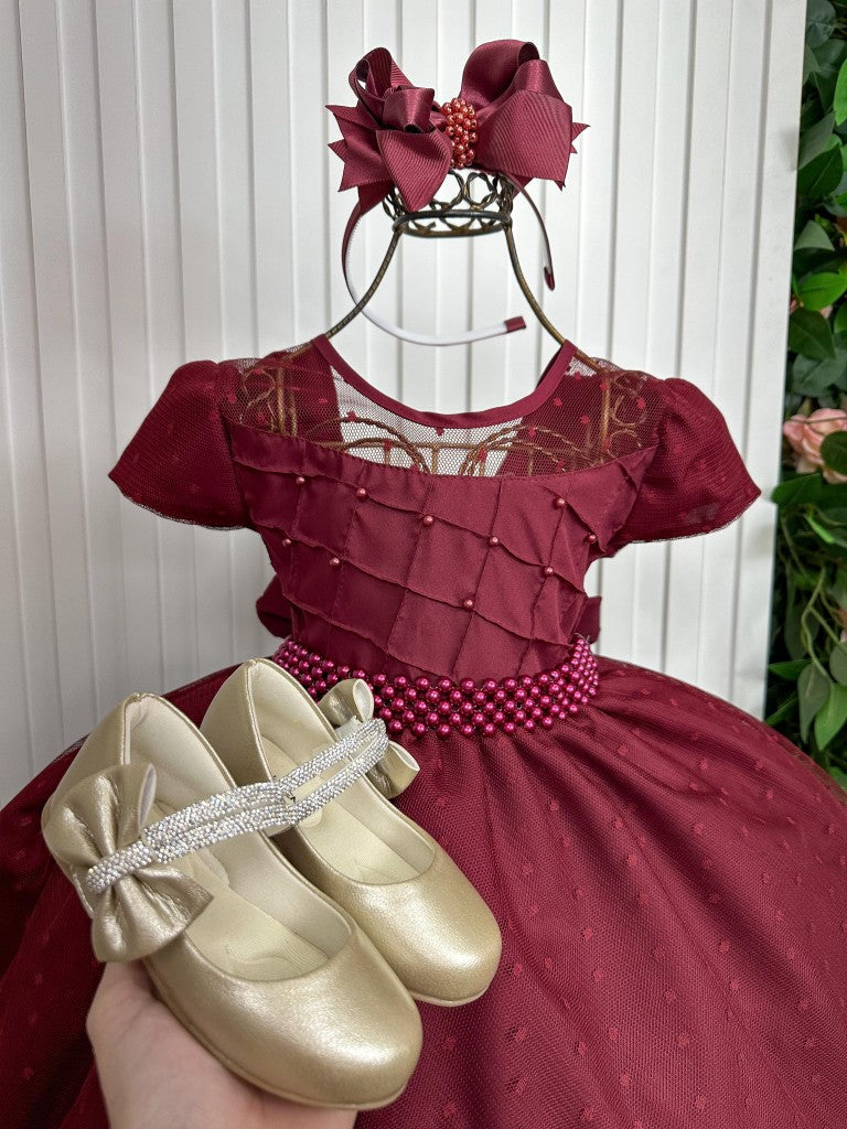 Vestido Giovanella/Giovanela Sonia Longo Marsala (VESTGINELSNIAMRSLA)