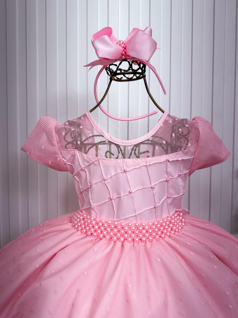 Vestido Giovanella/Giovanela Sonia Longo Rosa Bebe (VESTGINELSNIARSABB)