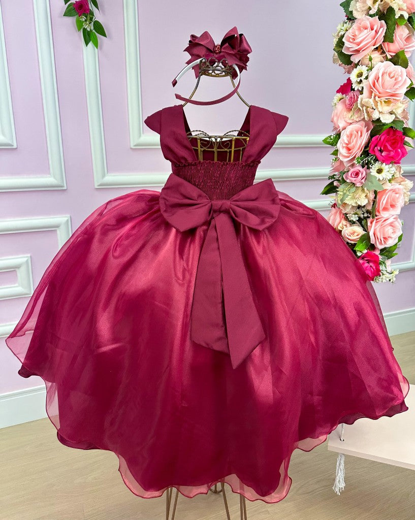 Vestido Giovanella/Giovanela Longo Valentina Marsala (VESTGVNLLNGVLNTMRSL)