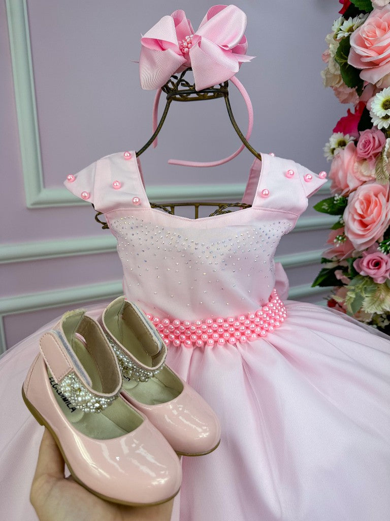 Vestido Giovanella/Giovanela Longo Valentina Rosa Bebe (VESTGVNLNGVLTRSABB)