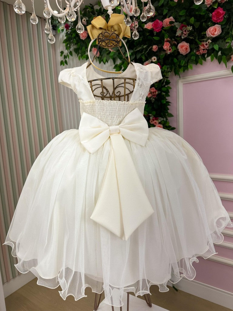 Vestido Juvenil - Midi Vila Lele Sabrina Off - Festa