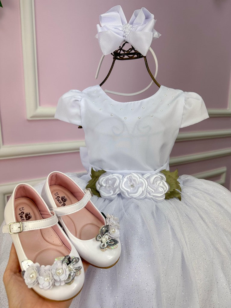 Vestido Juvenil Vila Lele Luiza Branco (VESTJVLVLELELIZBRNCO)
