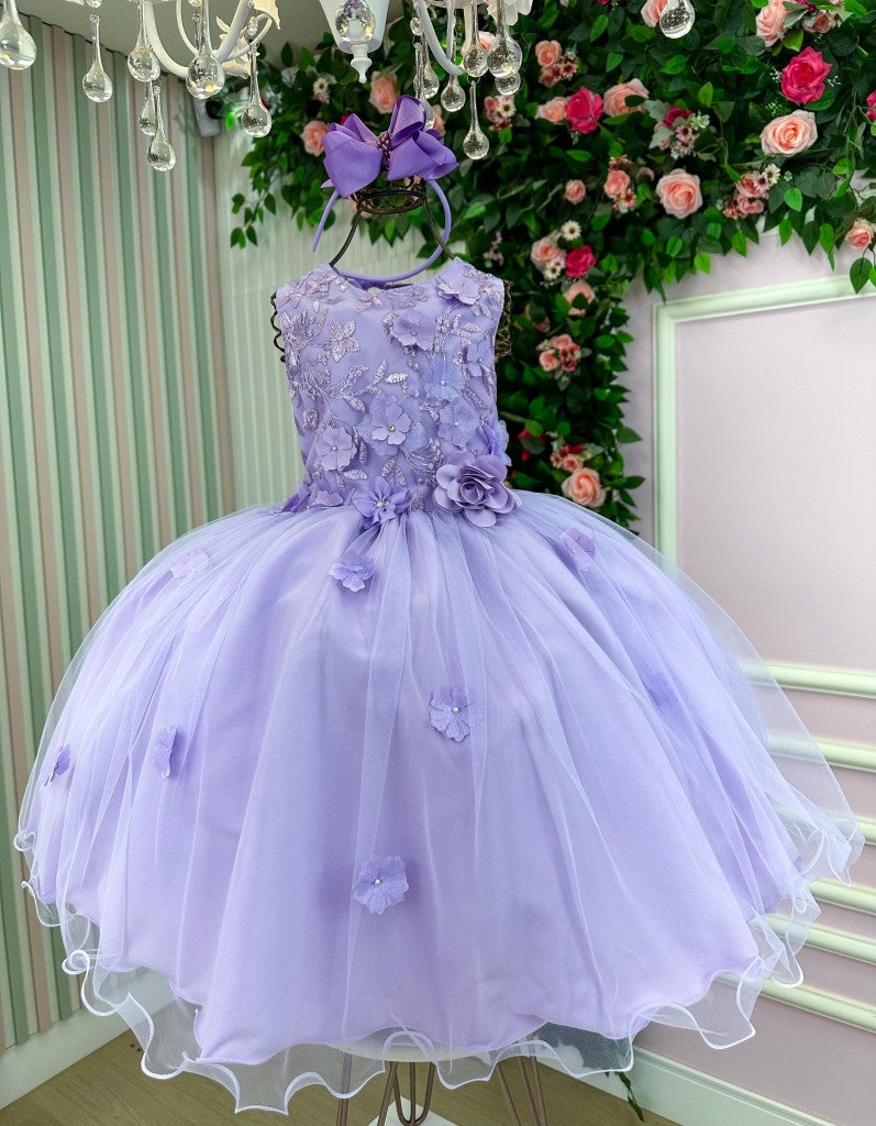 Vestido Juvenil Vila Lele Regata Flores Lilas (VESTJVNVLLLRGTFLRLL)