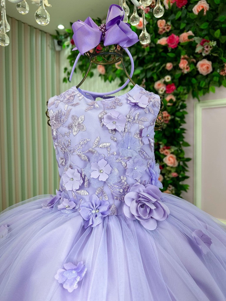 Vestido Juvenil Vila Lele Regata Flores Lilas (VESTJVNVLLLRGTFLRLL)
