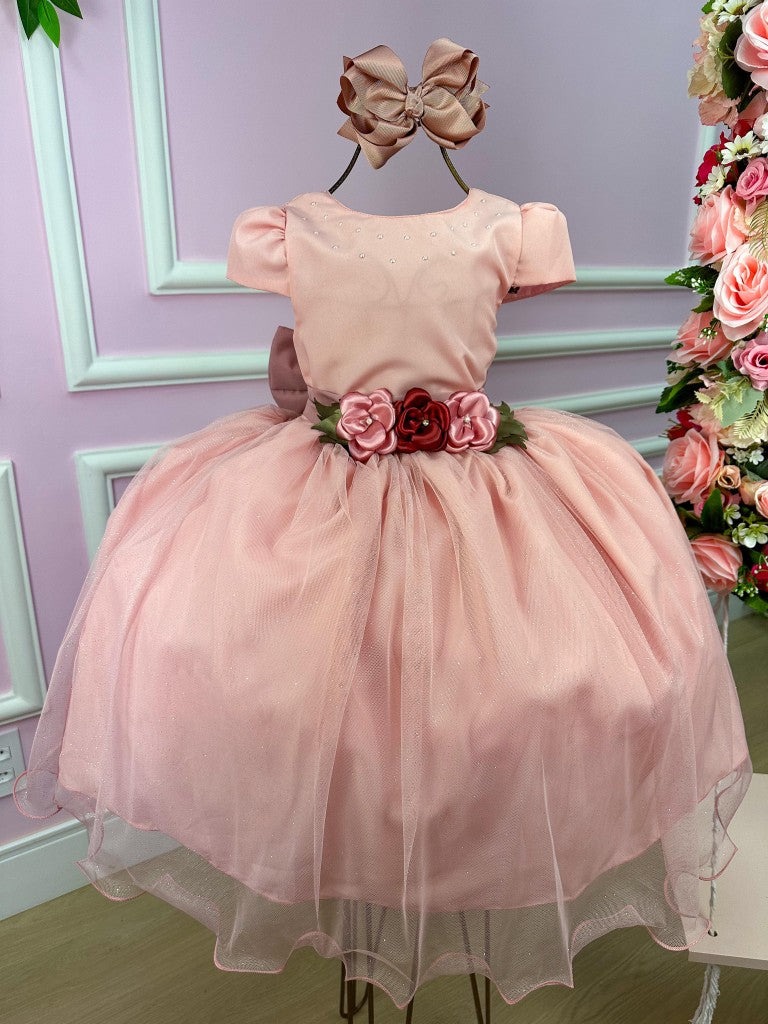 Vestido Juvenil Vila Lele Luiza Rose (VESTJVLVLELELIZAROSE)