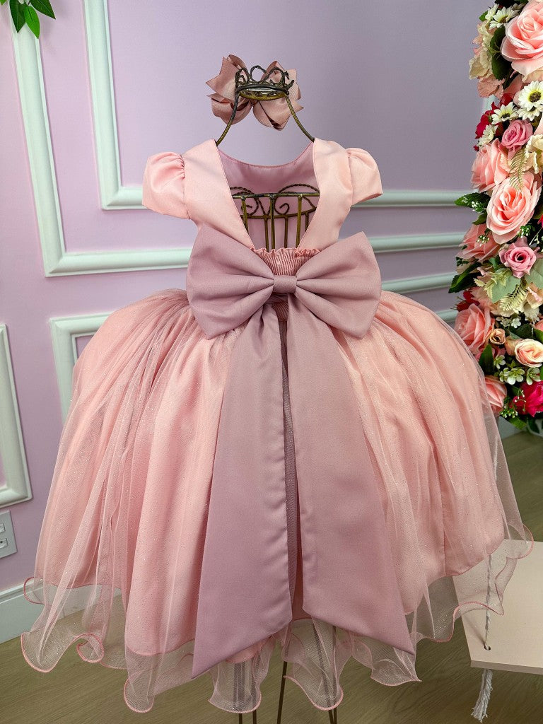 Vestido Juvenil Vila Lele Luiza Rose (VESTJVLVLELELIZAROSE)