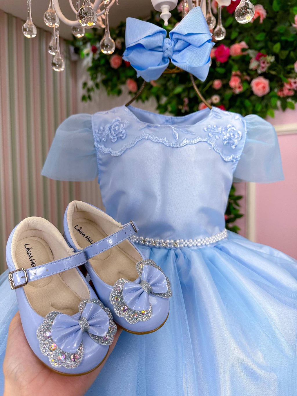 Vestido Marie Azul Bebe Carina (VSTDMRZBBCRN)
