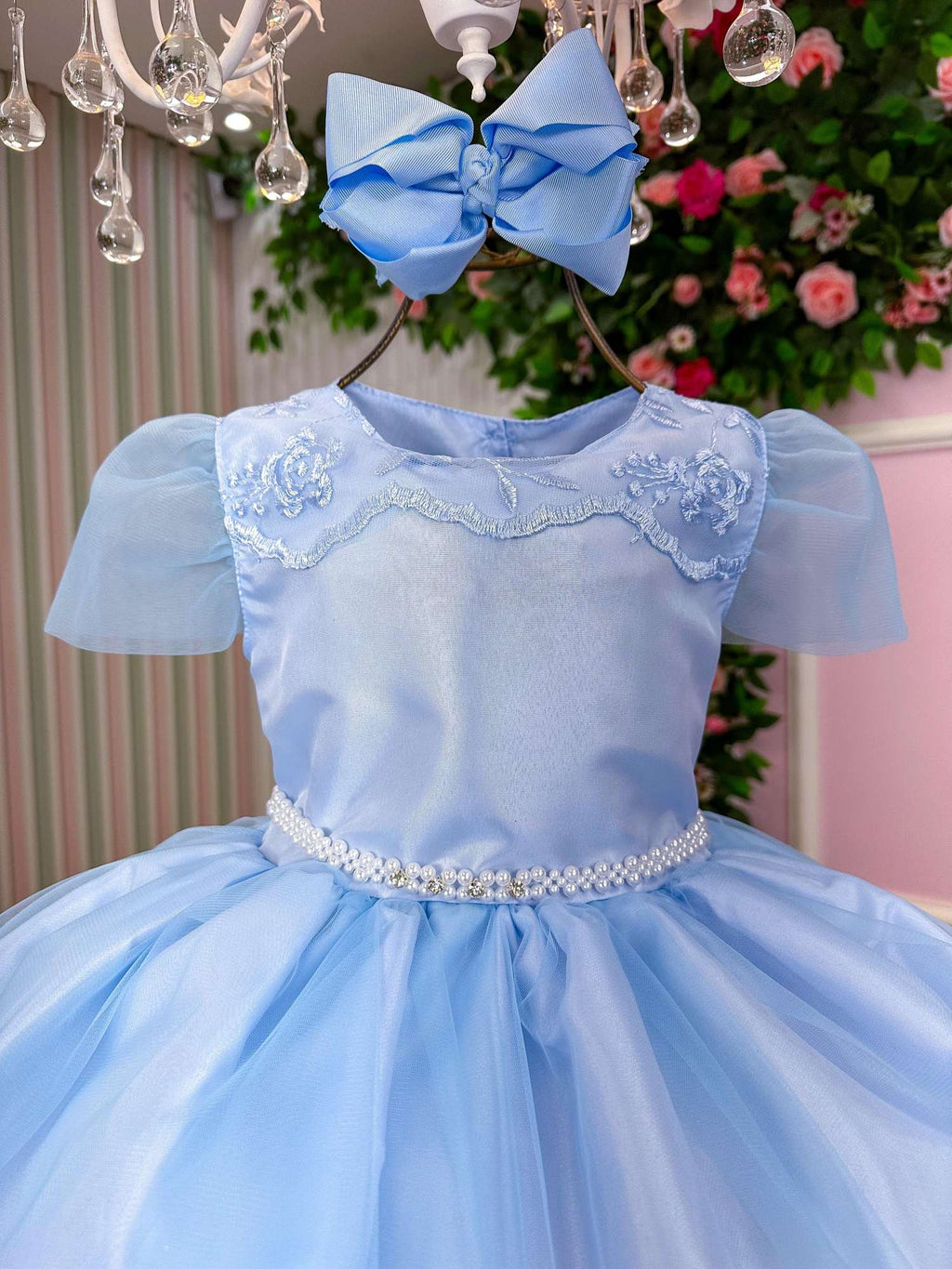 Vestido Marie Azul Bebe Carina (VSTDMRZBBCRN)