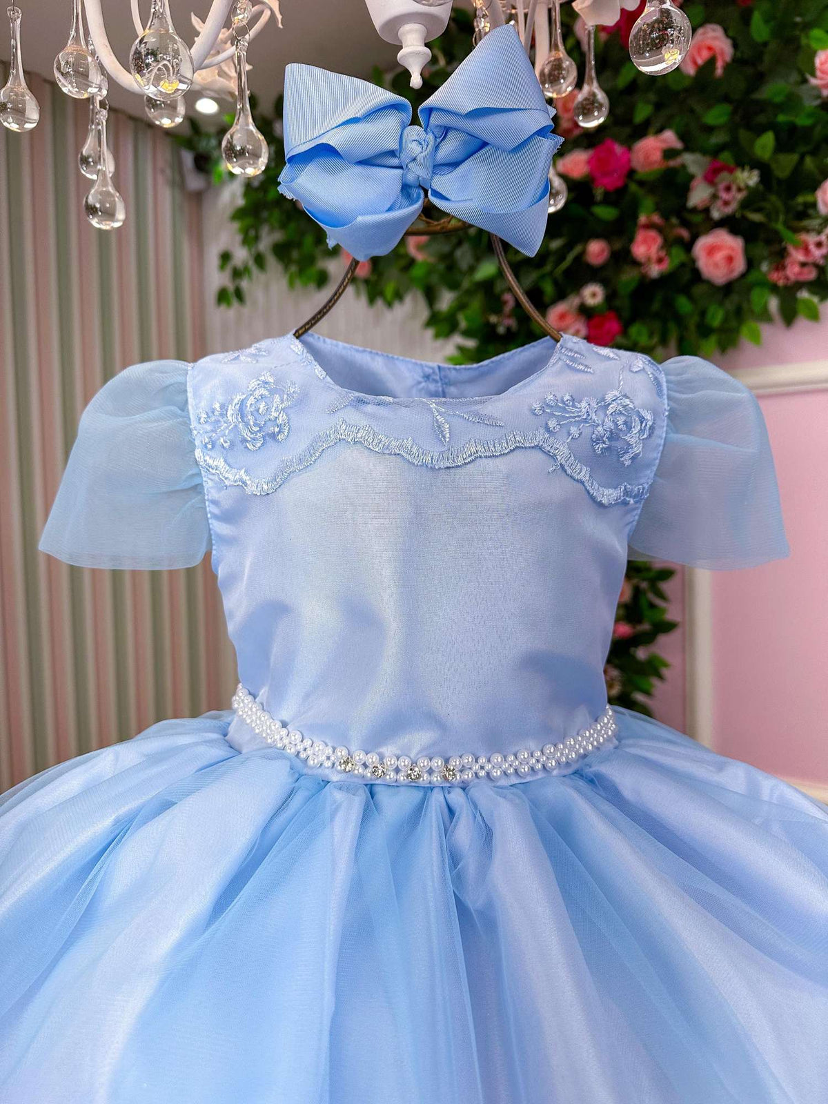 Vestido Marie Azul Bebe Carina (VSTDMRZBBCRN)