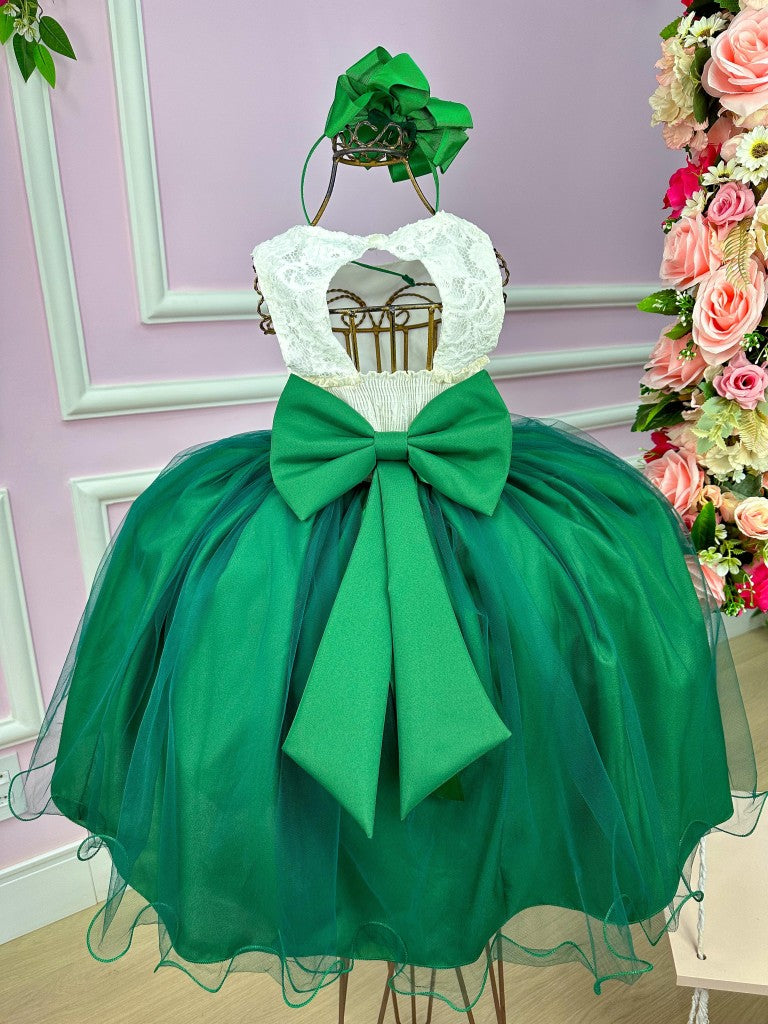 Vestido Juvenil Vila Lele Ivete Peito Off e Saia Verde Bandeira (VSTDJVILEIVAMRVERDMLTAR)