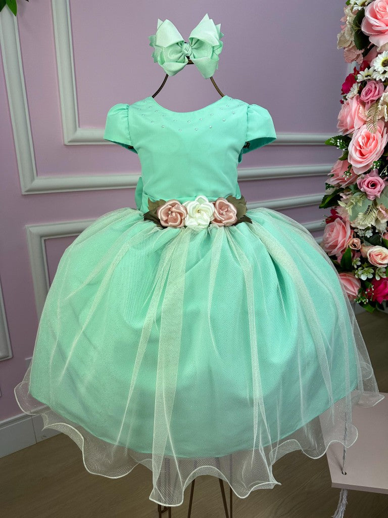 Vestido Juvenil Vila Lele Luiza Verde Menta (VESTJVLVLELELIZAVRDMNTA)