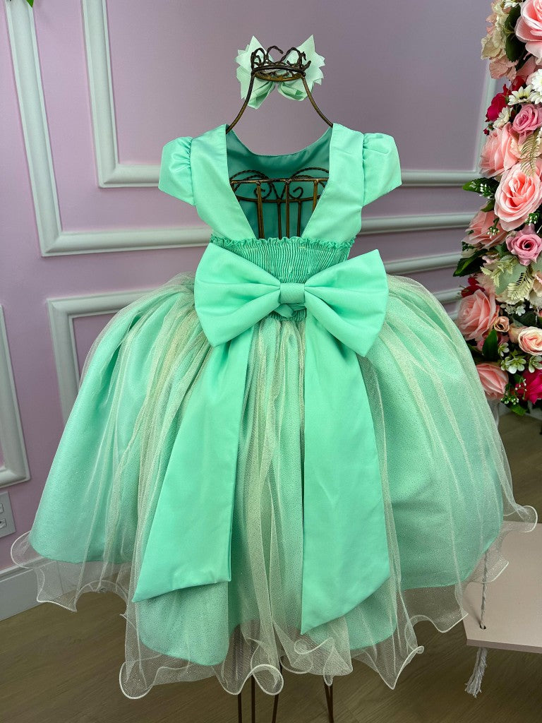 Vestido Juvenil Vila Lele Luiza Verde Menta (VESTJVLVLELELIZAVRDMNTA)