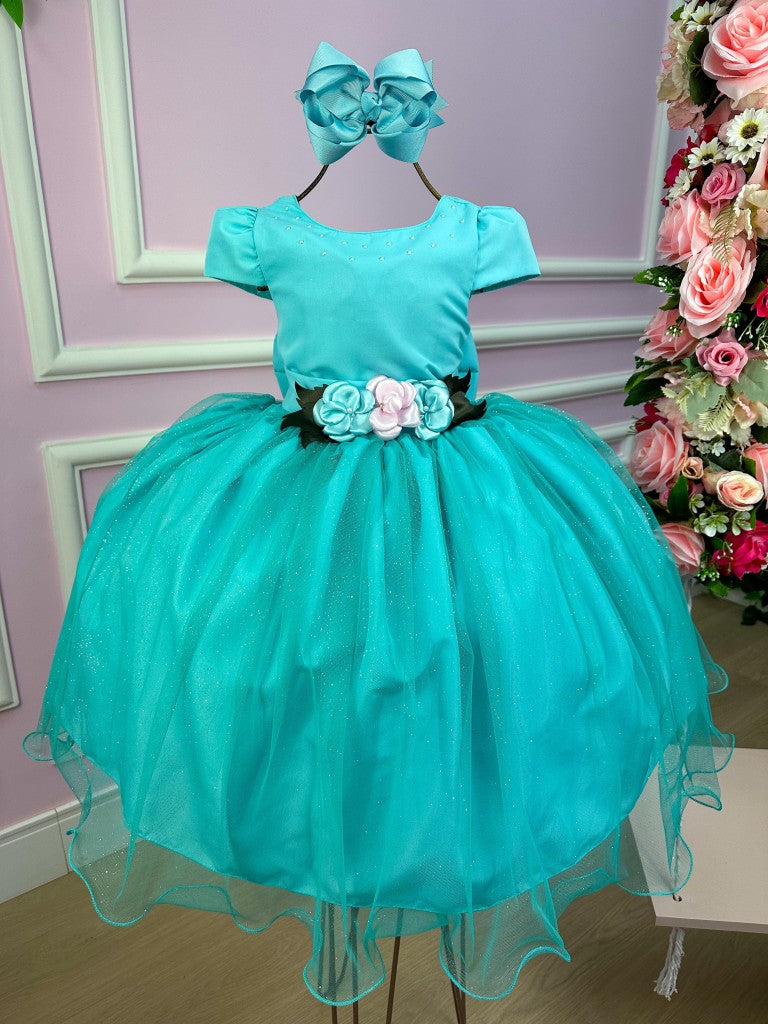 Vestido Juvenil Vila Lele Luiza Verde Tiffany (VESTJVLVLELELIZVRDTFFNY)