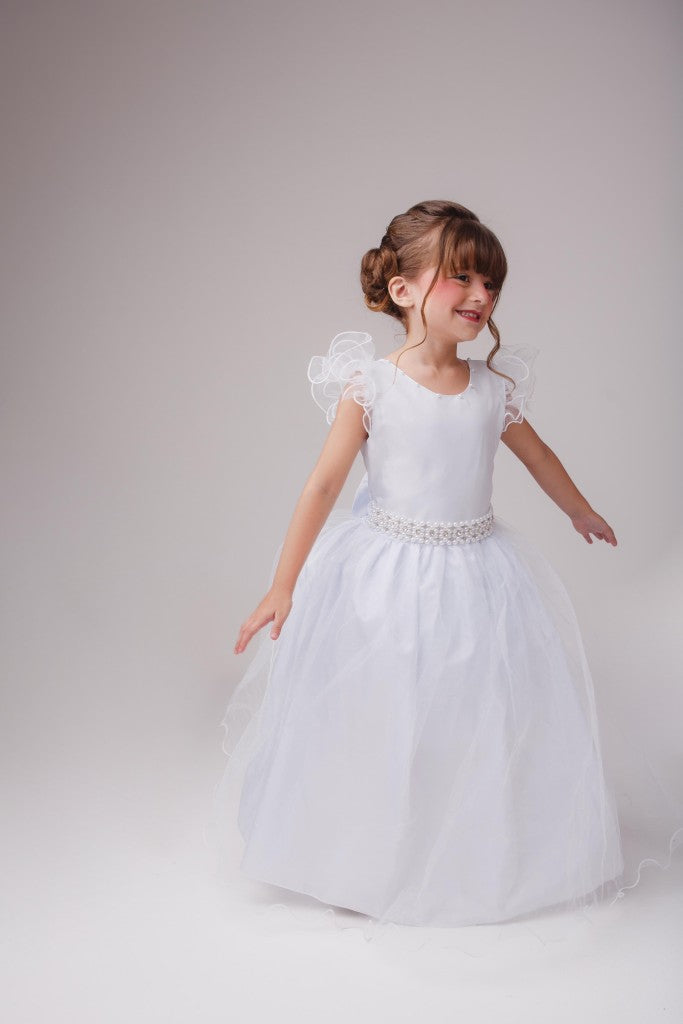 Vestido Infantil Festa Formatura Daminha Marie Longo Amanda Branco