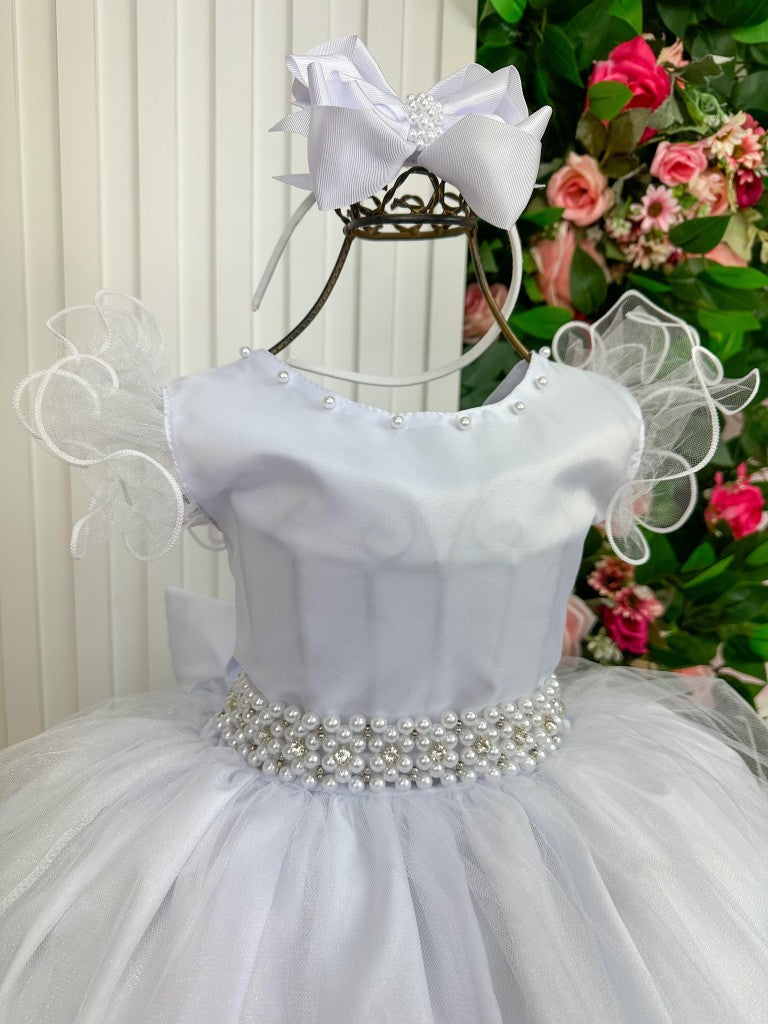 Vestido Infantil Festa Formatura Daminha Marie Longo Amanda Branco