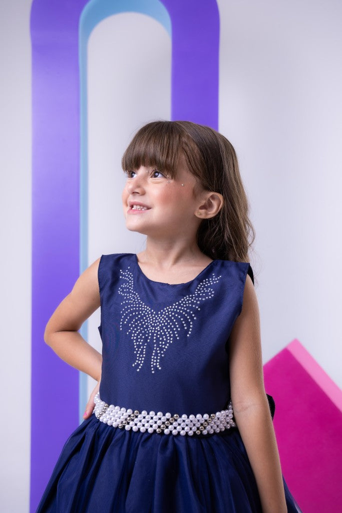 Vestido Marie Longo Larissa Azul Petroleo (VESTMRIELNGLRSSAZLPTRL)