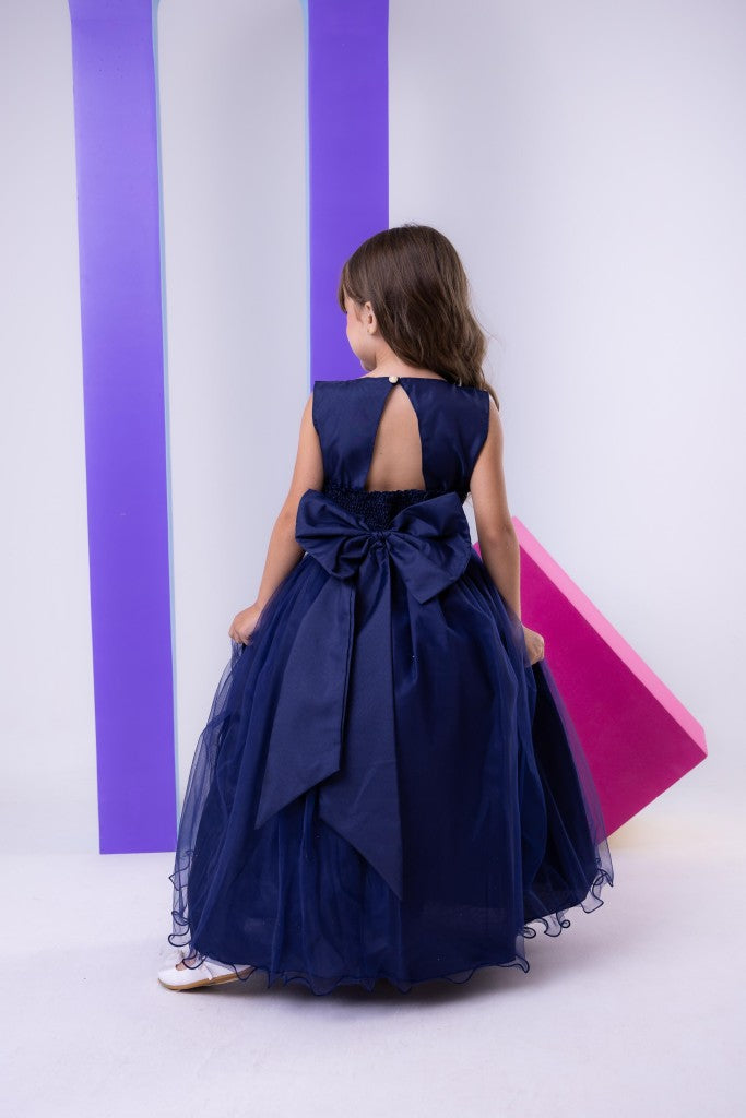 Vestido Marie Longo Larissa Azul Petroleo (VESTMRIELNGLRSSAZLPTRL)