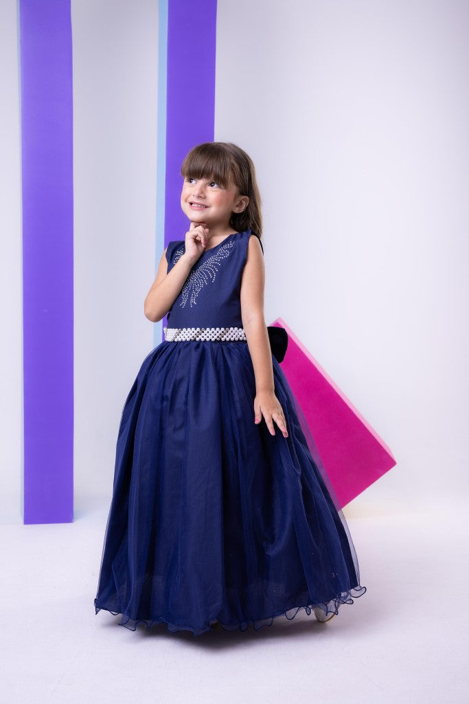 Vestido Marie Longo Larissa Azul Petroleo (VESTMRIELNGLRSSAZLPTRL)