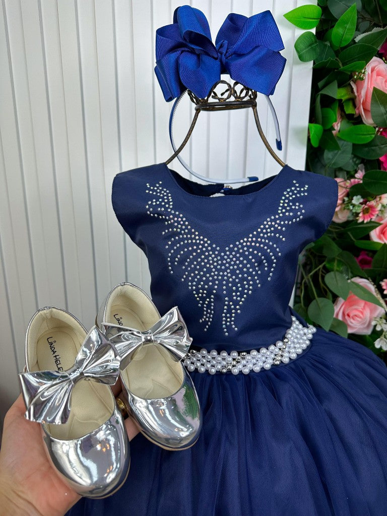 Vestido Marie Longo Larissa Azul Petroleo (VESTMRIELNGLRSSAZLPTRL)