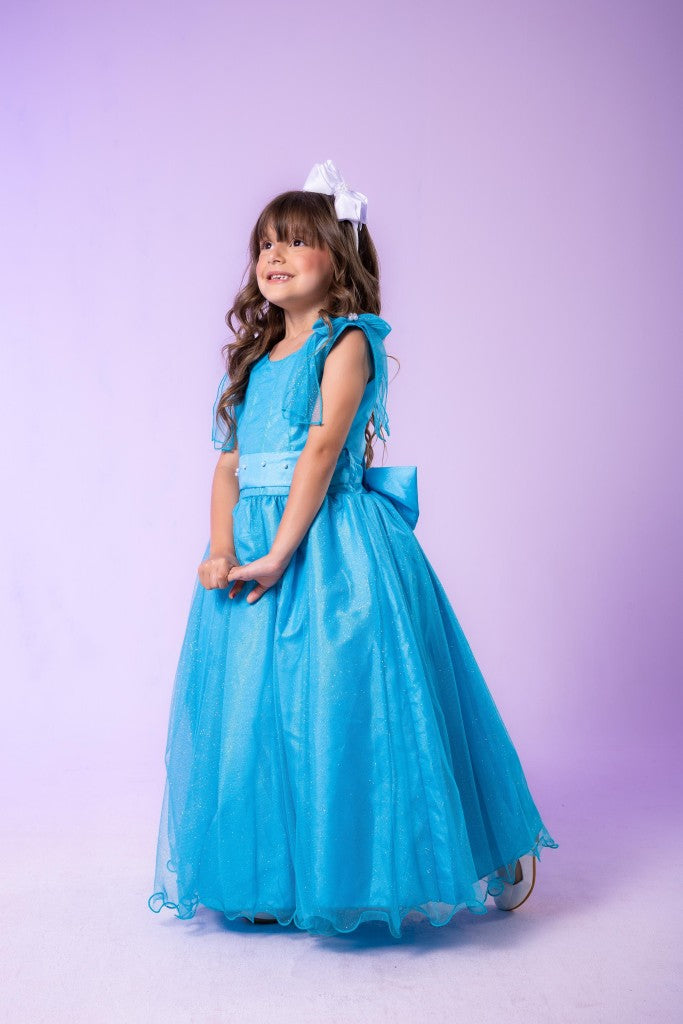 Vestido Marie Longo Mel Azul Tiffany (VSTMRLOGMLAZLTFNY)