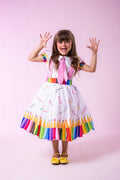 Vestido Marie Lapis Aquarela ABC Branco (VESTMRLPSABCBRCO)