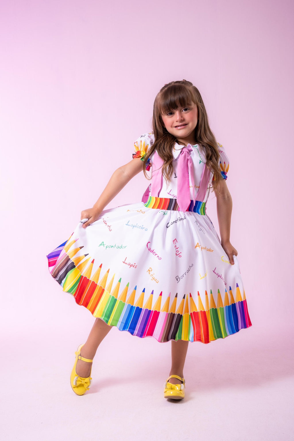 Vestido Marie Lapis Aquarela ABC Branco (VESTMRLPSABCBRCO)