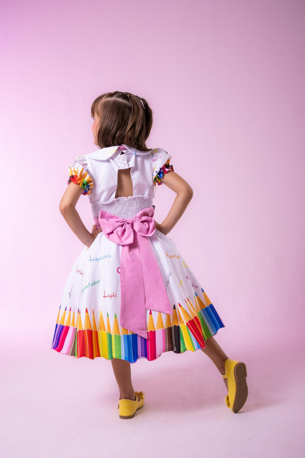 Vestido Marie Lapis Aquarela ABC Branco (VESTMRLPSABCBRCO)