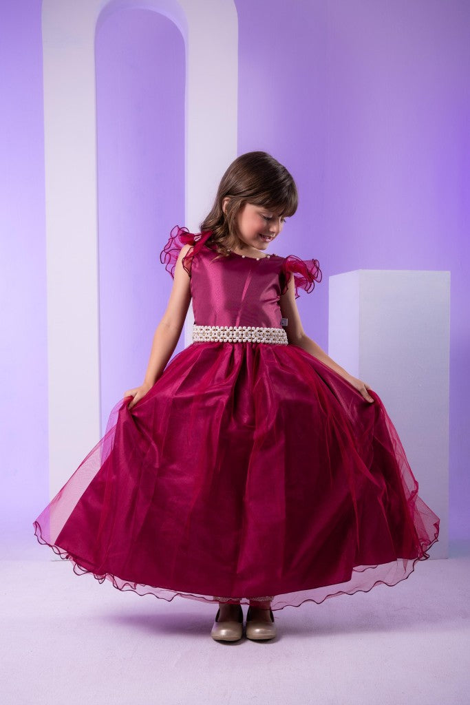 Vestido Marie Longo Amanda Marsala (VSTMRLOGAMNDAMRSLA)