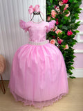 Vestido Marie Longo Amanda Rosa Bebe (VESTMARILNGAMNDRSBB)