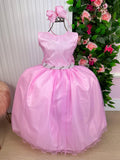 Vestido Marie Longo Larissa Rosa Bebe (VESTMRIELNGLRSRSBB)