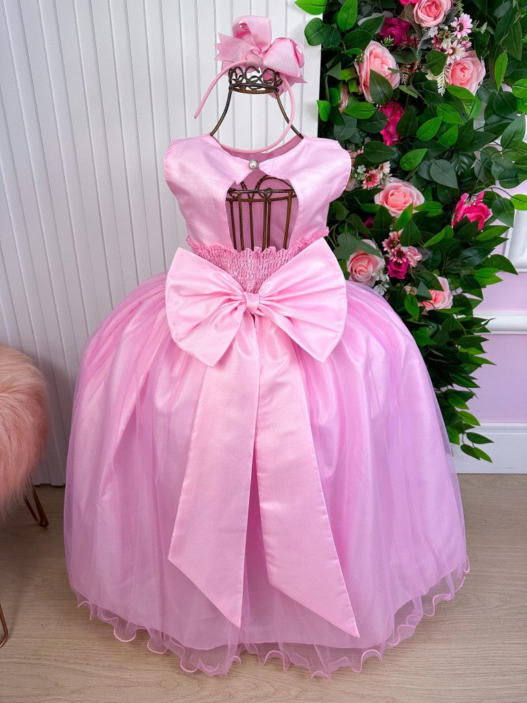 Vestido Marie Longo Larissa Rosa Bebe (VESTMRIELNGLRSRSBB)
