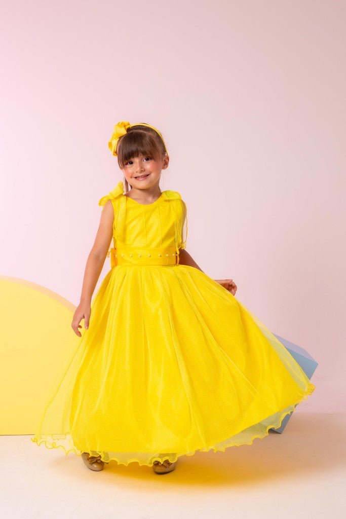 Vestido Marie Longo Mel Amarelo (VSTMRLOGMLAMARL)