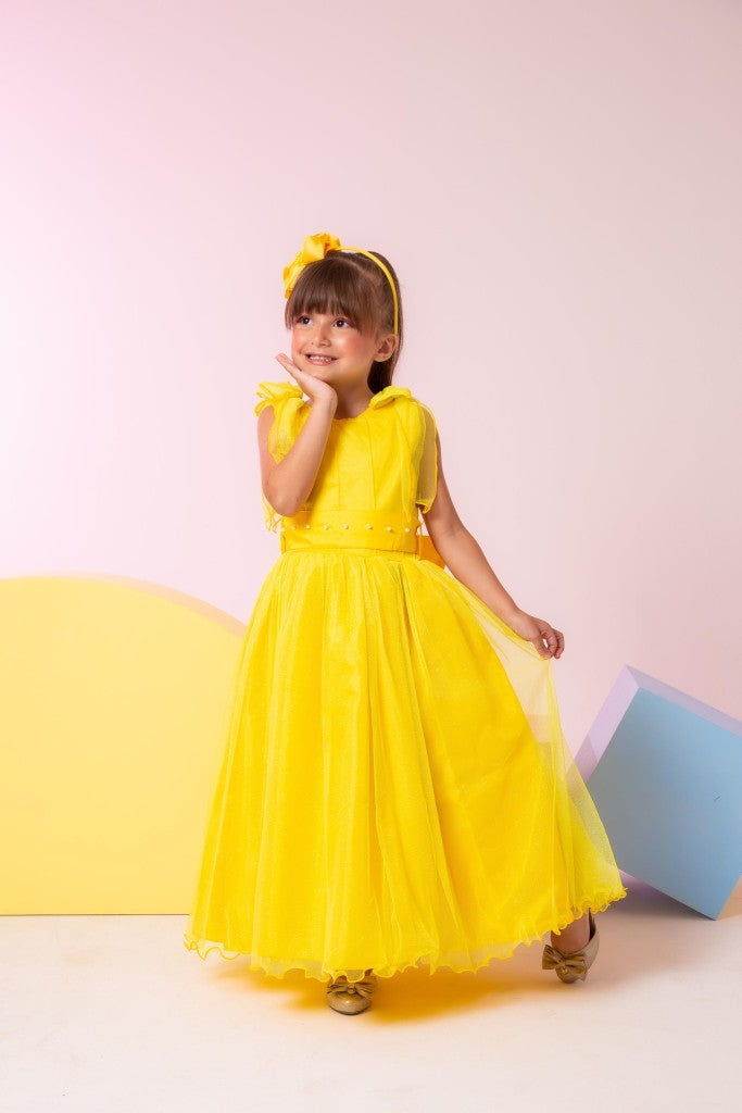 Vestido Marie Longo Mel Amarelo (VSTMRLOGMLAMARL)