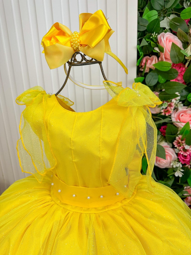 Vestido Marie Longo Mel Amarelo (VSTMRLOGMLAMARL)