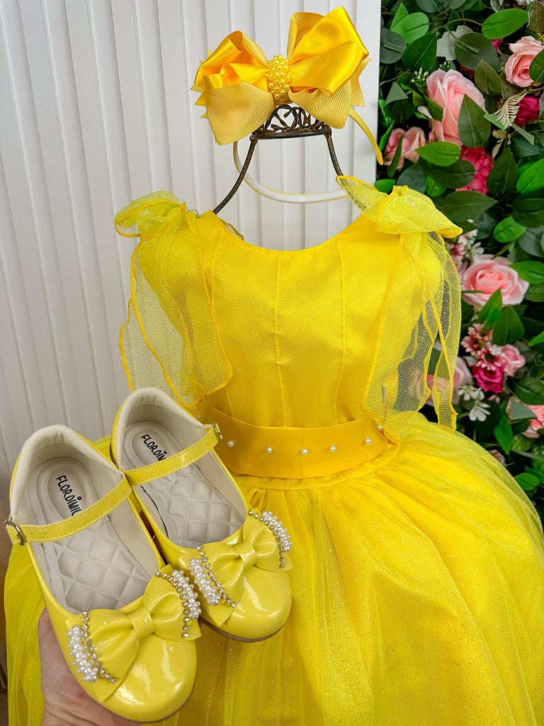 Vestido Marie Longo Mel Amarelo (VSTMRLOGMLAMARL)
