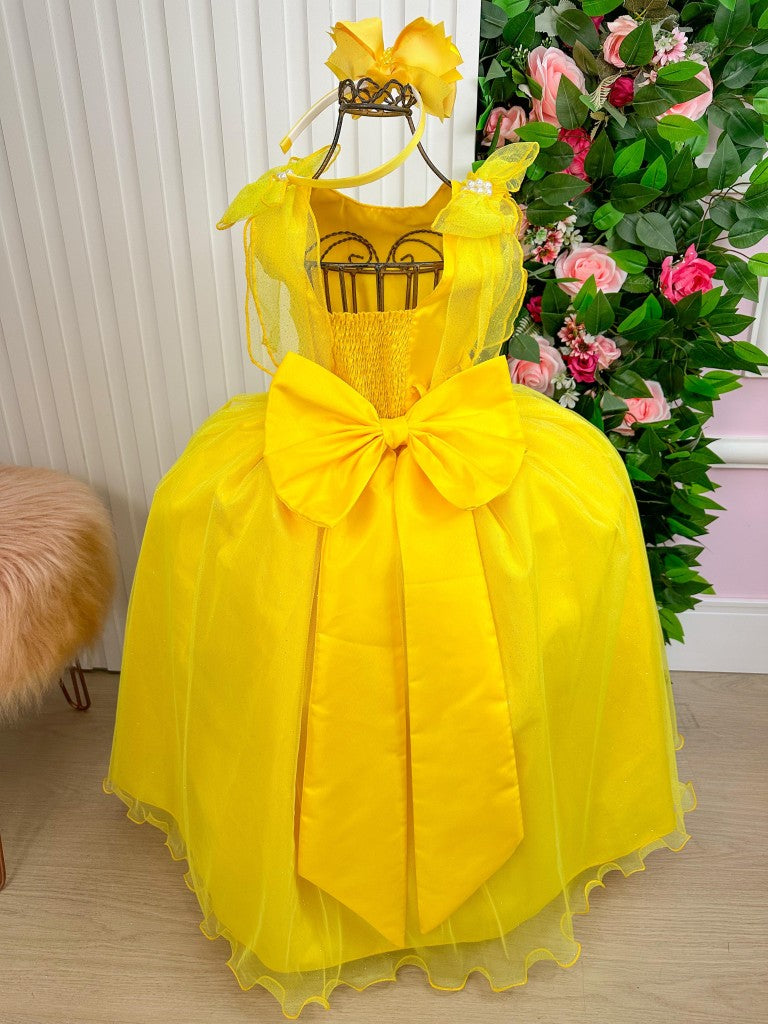 Vestido Marie Longo Mel Amarelo (VSTMRLOGMLAMARL)