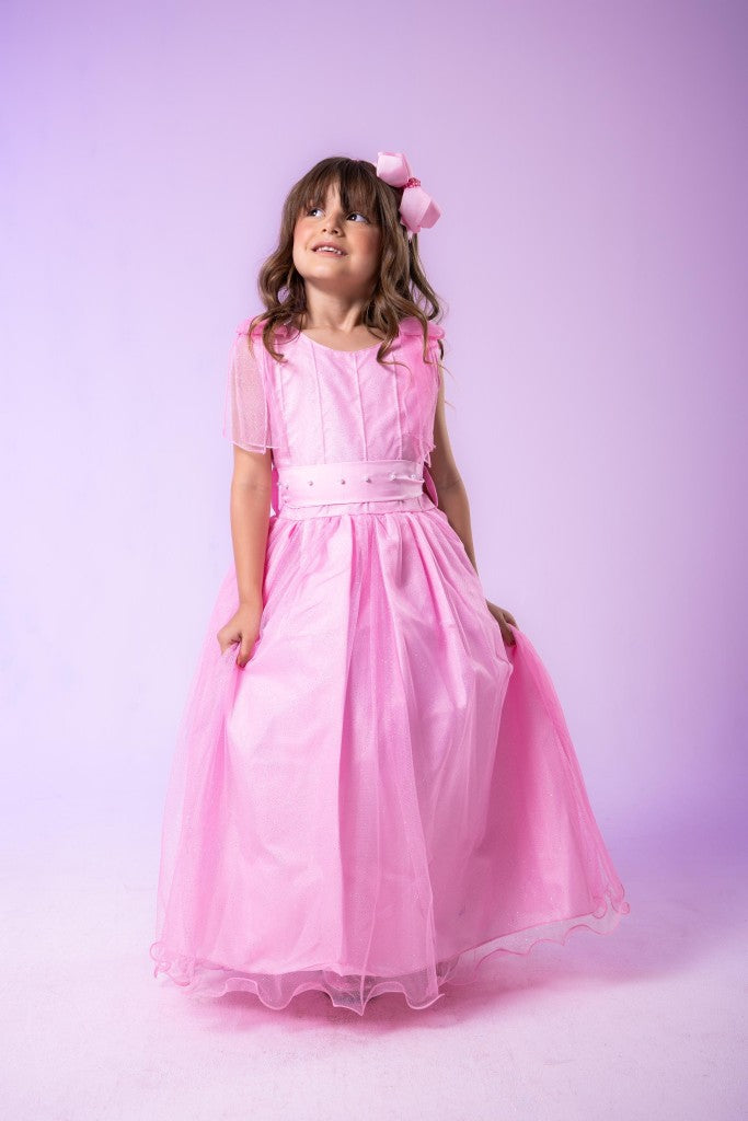 Vestido Marie Longo Mel Rosa Bebe (VSTMRLOGMLRSABB)