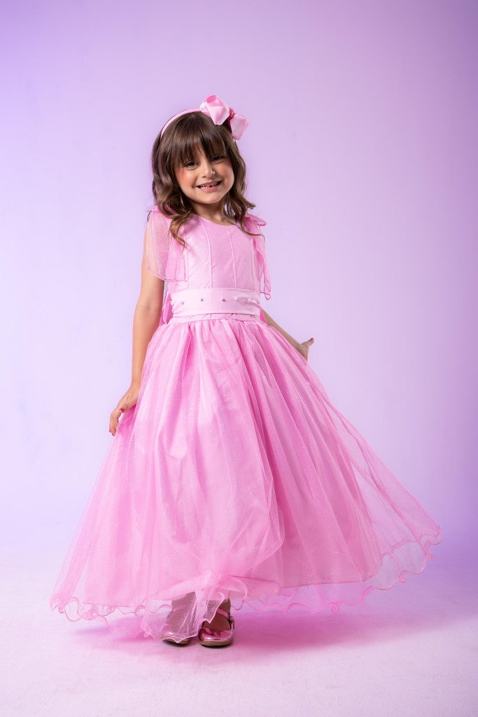 Vestido Marie Longo Mel Rosa Bebe (VSTMRLOGMLRSABB)