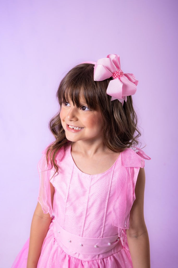 Vestido Marie Longo Mel Rosa Bebe (VSTMRLOGMLRSABB)
