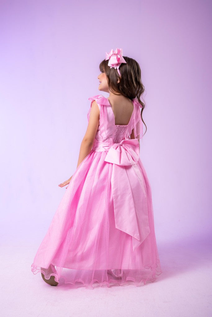 Vestido Marie Longo Mel Rosa Bebe (VSTMRLOGMLRSABB)