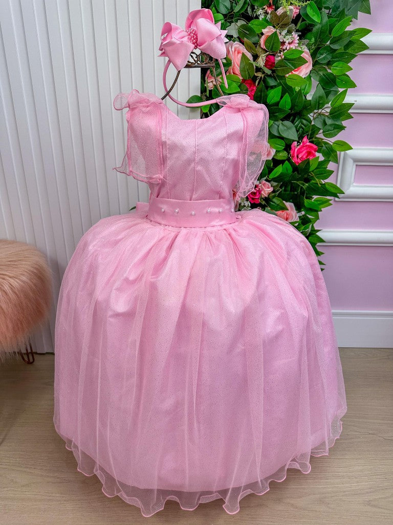 Vestido Marie Longo Mel Rosa Bebe (VSTMRLOGMLRSABB)