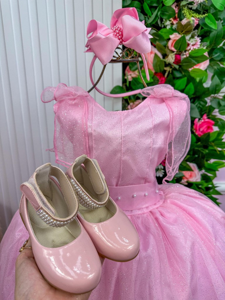 Vestido Marie Longo Mel Rosa Bebe (VSTMRLOGMLRSABB)