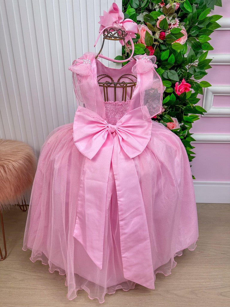 Vestido Marie Longo Mel Rosa Bebe (VSTMRLOGMLRSABB)