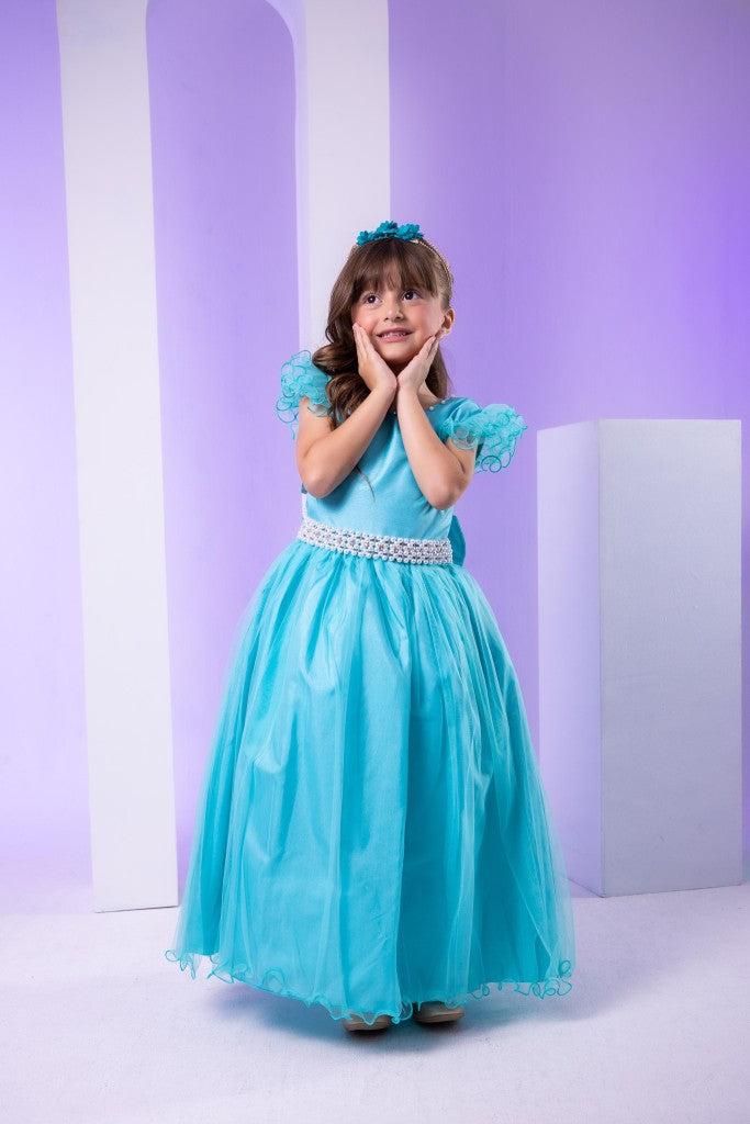 Vestido Marie Longo Amanda Verde Tiffany (VESTMRELONGAMNDVRDTFFN)