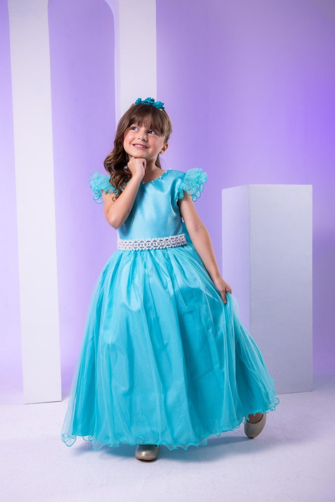 Vestido Marie Longo Amanda Verde Tiffany (VESTMRELONGAMNDVRDTFFN)