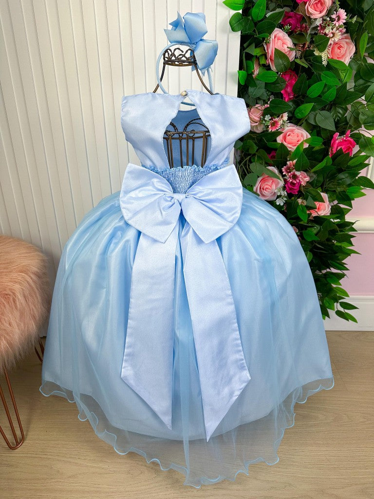 Vestido Marie Longo Larissa Azul Bebe (VESTMRIELNGLRSSAZLBB)