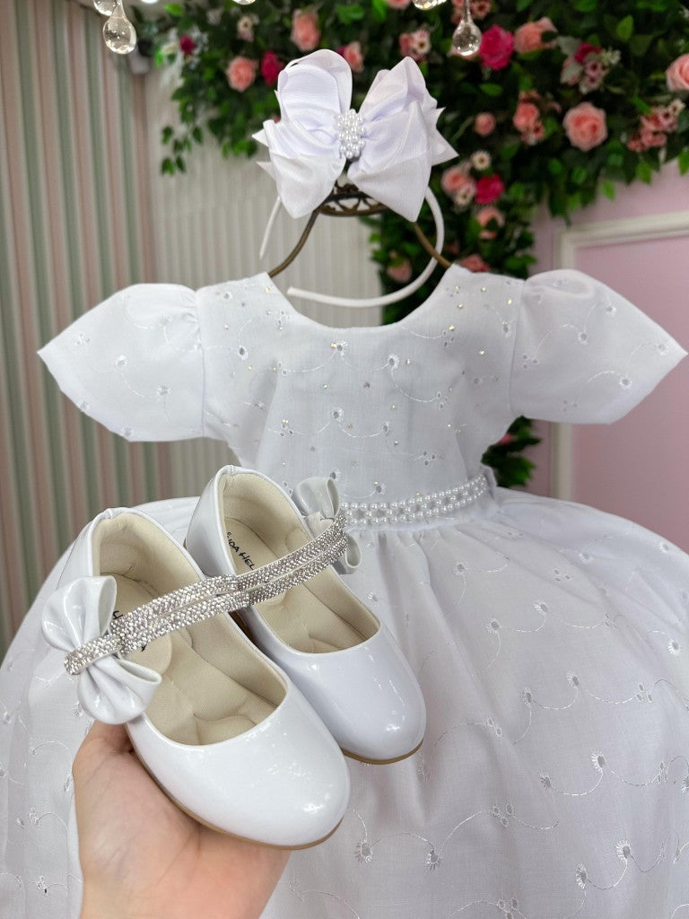 Vestido Miss Cherry Cristal Lese - Laise Branco (VESTMSSCHRCRTLESLAIBRN)